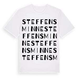 Steffensminne ordlek t-shirt – ekologisk bomull t-shirt från Pinshirt