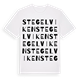 White t-shirt med Stegelviken ordlek t-shirt
