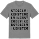 Mid Heather Gray t-shirt med Stegelviken ordlek t-shirt
