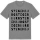 Mid Heather Gray t-shirt med Stegenburg ordlek t-shirt