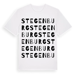 Stegenburg ordlek t-shirt – ekologisk bomull t-shirt från Pinshirt