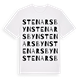 White t-shirt med Stenarsbyn ordlek t-shirt