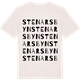Vintage White t-shirt med Stenarsbyn ordlek t-shirt