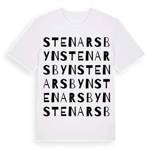 Stenarsbyn ordlek t-shirt – ekologisk bomull t-shirt från Pinshirt