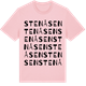 Pink Cotton t-shirt med Stenåsen ordlek t-shirt