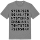 Mid Heather Gray t-shirt med Stenåsens gamla tomt ordlek t-shirt