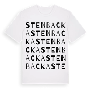 Stenbacka ordlek t-shirt – ekologisk bomull t-shirt från PinShirt