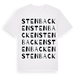 Stenbacken ordlek t-shirt – ekologisk bomull t-shirt från PinShirt