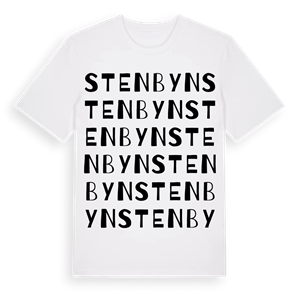 Stenbyn ordlek t-shirt – ekologisk bomull t-shirt från PinShirt