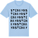 Blue Soul t-shirt med Stenbyn ordlek t-shirt