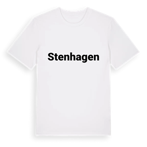 Stenhagen fetstil t-shirt – ekologisk bomull t-shirt från PinShirt
