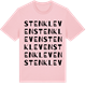 Pink Cotton t-shirt med Stenkleven ordlek t-shirt