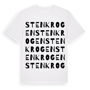 Stenkrogen ordlek t-shirt – ekologisk bomull t-shirt från PinShirt