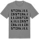 Mid Heather Gray t-shirt med Stenkullen ordlek t-shirt
