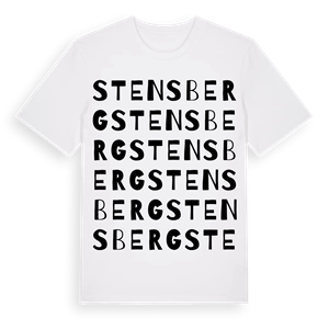 Stensberg ordlek t-shirt – ekologisk bomull t-shirt från PinShirt