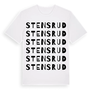 Stensrud ordlek t-shirt – ekologisk bomull t-shirt från PinShirt