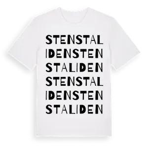 Stenstaliden ordlek t-shirt – ekologisk bomull t-shirt från Pinshirt