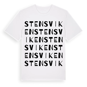 Stensviken ordlek t-shirt – ekologisk bomull t-shirt från PinShirt