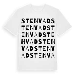 Stenvad ordlek t-shirt – ekologisk bomull t-shirt från PinShirt