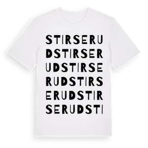 Stirserud ordlek t-shirt – ekologisk bomull t-shirt från Pinshirt