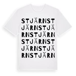 Stjärn ordlek t-shirt – ekologisk bomull t-shirt från PinShirt