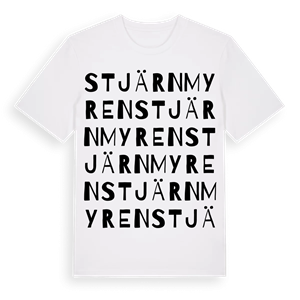 Stjärnmyren ordlek t-shirt – ekologisk bomull t-shirt från PinShirt