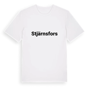 Stjärnsfors fetstil t-shirt – ekologisk bomull t-shirt från PinShirt