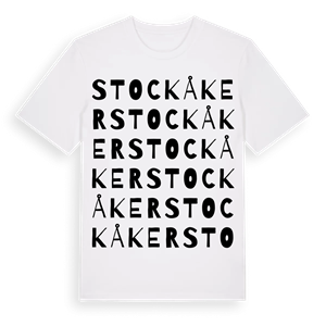 Stockåker ordlek t-shirt – ekologisk bomull t-shirt från Pinshirt