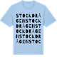 Blue Soul t-shirt med Stockdrågen ordlek t-shirt