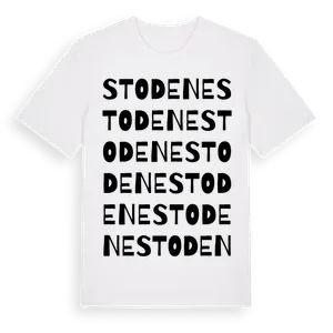 Stodene ordlek t-shirt – ekologisk bomull t-shirt från Pinshirt