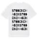 White t-shirt med Stodenehagen ordlek t-shirt