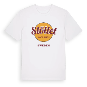 Stöllet cirkel t-shirt – ekologisk bomull t-shirt från PinShirt