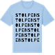 Blue Soul t-shirt med Stolpen ordlek t-shirt
