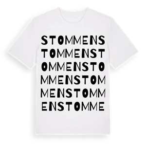 Stommen ordlek t-shirt – ekologisk bomull t-shirt från PinShirt