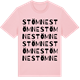 Pink Cotton t-shirt med Stömne ordlek t-shirt