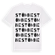 White t-shirt med Stömne ordlek t-shirt