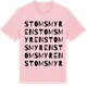 Pink Cotton t-shirt med Stomsmyren ordlek t-shirt