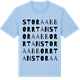 Blue Soul t-shirt med Stora Abborrtan ordlek t-shirt