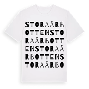 Stora Årbotten ordlek t-shirt – ekologisk bomull t-shirt från PinShirt