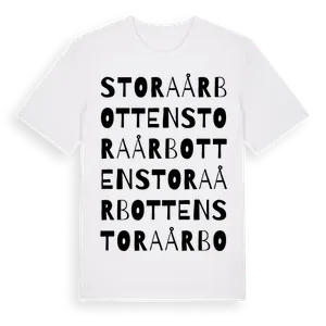 Stora Årbotten ordlek t-shirt – ekologisk bomull t-shirt från Pinshirt