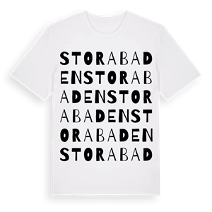 Stora Baden ordlek t-shirt – ekologisk bomull t-shirt från Pinshirt