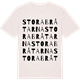 Vintage White t-shirt med Stora Bråtarna ordlek t-shirt