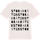Vintage White t-shirt med Stora Bråten ordlek t-shirt