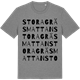 Mid Heather Gray t-shirt med Stora gräsmattan ordlek t-shirt