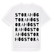 White t-shirt med Stora Hög ordlek t-shirt