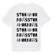 White t-shirt med Stora Hornnäs ordlek t-shirt