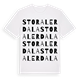 White t-shirt med Stora Lerdala ordlek t-shirt