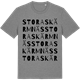 Mid Heather Gray t-shirt med Stora Skärmnäs ordlek t-shirt