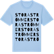 Blue Soul t-shirt med Stora Strömmer ordlek t-shirt