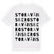 Stora Vänsberg ordlek t-shirt
